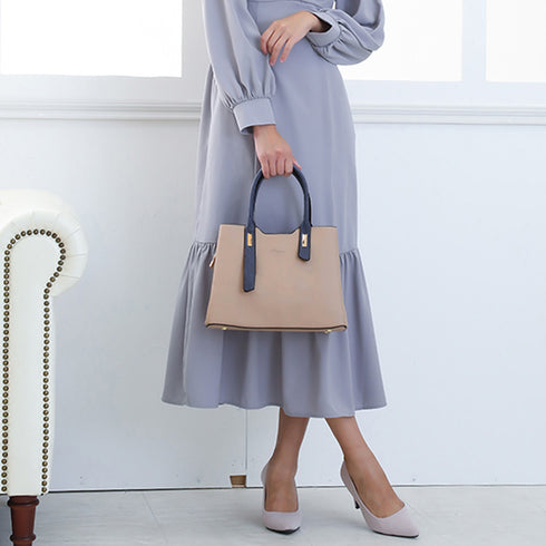 トートバッグ レディースショルダーバッグ バイカラー 3way 斜めがけバッグ 大容量 ハンドバッグ 大人女子 PUレザーかばん オフィスカジュアル 肩掛けかばん 2SSHU-001