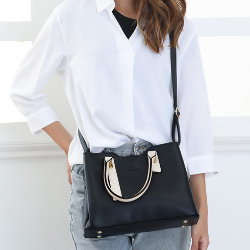 トートバッグ レディースショルダーバッグ バイカラー 3way 斜めがけバッグ 大容量 ハンドバッグ 大人女子 PUレザーかばん オフィスカジュアル 肩掛けかばん 2SSHU-001