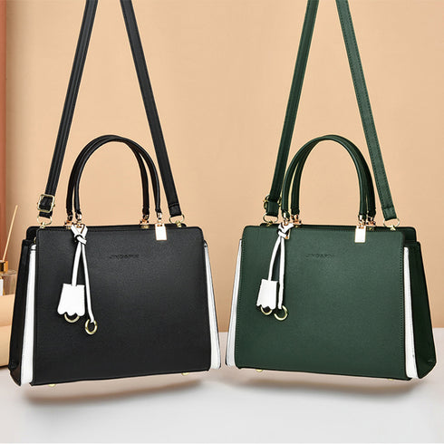 トートバッグ レディースショルダーバッグ バイカラー 3way 斜めがけバッグ 大容量 ハンドバッグ 大人女子 PUレザーかばん オフィスカジュアル 肩掛けかばん 2SSHU-002