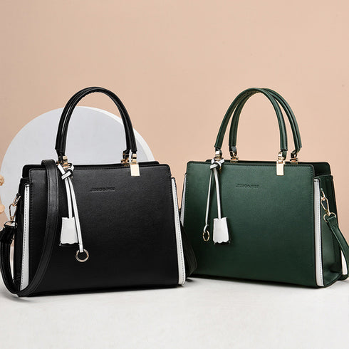 トートバッグ レディースショルダーバッグ バイカラー 3way 斜めがけバッグ 大容量 ハンドバッグ 大人女子 PUレザーかばん オフィスカジュアル 肩掛けかばん 2SSHU-002