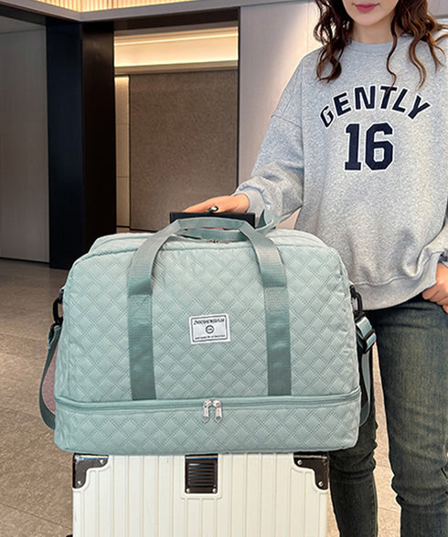 ボストンバッグ キルティング 旅行カバン おしゃれ トラベルバッグ レディース メンズ 出張合宿キャリーオンバッグ 機内持ち込み鞄 大容量旅行バッグ修学旅行 軽量 2TIAN-011