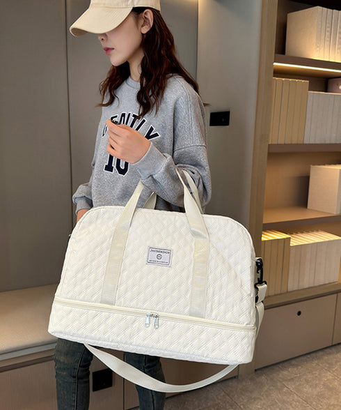 ボストンバッグ キルティング 旅行カバン おしゃれ トラベルバッグ レディース メンズ 出張合宿キャリーオンバッグ 機内持ち込み鞄 大容量旅行バッグ修学旅行 軽量 2TIAN-011