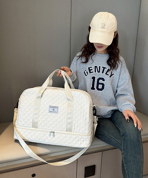 ボストンバッグ キルティング 旅行カバン おしゃれ トラベルバッグ レディース メンズ 出張合宿キャリーオンバッグ 機内持ち込み鞄 大容量旅行バッグ修学旅行 軽量 2TIAN-011