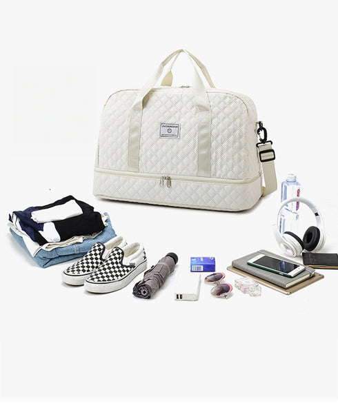 ボストンバッグ キルティング 旅行カバン おしゃれ トラベルバッグ レディース メンズ 出張合宿キャリーオンバッグ 機内持ち込み鞄 大容量旅行バッグ修学旅行 軽量 2TIAN-011