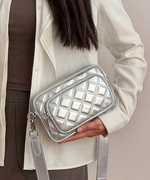 キルティングショルダーバッグ 斜め掛け鞄 クロスボディバッグ スクエアミニバッグ お財布ミニポシェ お出かけコンパクト鞄 スマホショルダーバッグ カード入れ鍵収納 2XIANGH-002