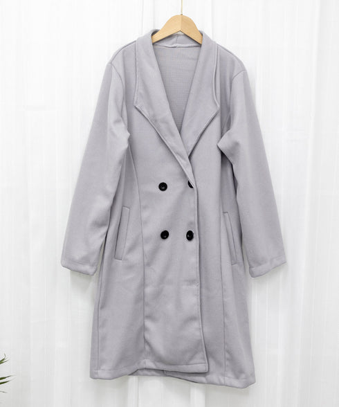 コート チェスターコート レディース韓国 微起毛膝丈コート 春秋冬 ベーシックテーラードコート 体型カバー着やせ ミディアムコート きちんと服 30代40代 ゆる 2XJGANG-001