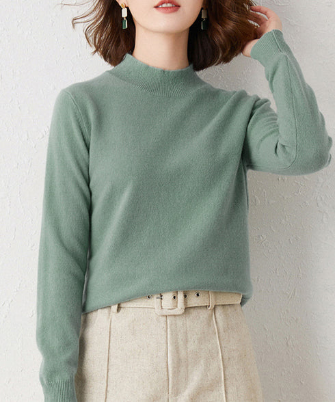 プチハイネックニットトップス レディース 大人可愛い 長袖ニットソー シンプル ニットインナー 秋服 着回しニットウェア きれいめ 無地 ベーシックニット 春秋冬 2XUAN-005