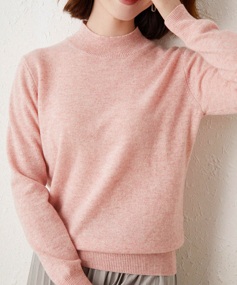 プチハイネックニットトップス レディース 大人可愛い 長袖ニットソー シンプル ニットインナー 秋服 着回しニットウェア きれいめ 無地 ベーシックニット 春秋冬 2XUAN-005