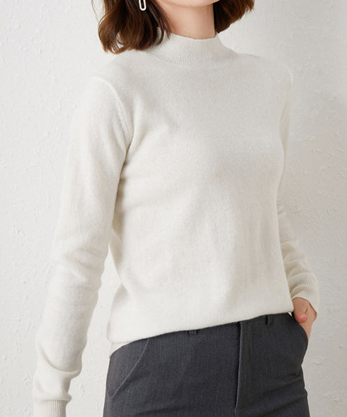 プチハイネックニットトップス レディース 大人可愛い 長袖ニットソー シンプル ニットインナー 秋服 着回しニットウェア きれいめ 無地 ベーシックニット 春秋冬 2XUAN-005