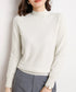 プチハイネックニットトップス レディース 大人可愛い 長袖ニットソー シンプル ニットインナー 秋服 着回しニットウェア きれいめ 無地 ベーシックニット 春秋冬 2XUAN-005
