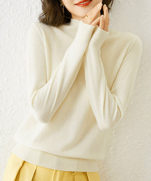 プチハイネックニットトップス レディース 大人可愛い 長袖ニットソー シンプル ニットインナー 秋服 着回しニットウェア きれいめ 無地 ベーシックニット 春秋冬 2XUAN-005