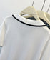 半袖 ポロシャツ レディース ニット夏服 ポロ襟トップス 上品ニットTシャツ シンプル 冷感タッチ サマーニット オフィスカジュアル服 着回し Vネックニットソー 2XUAN-006