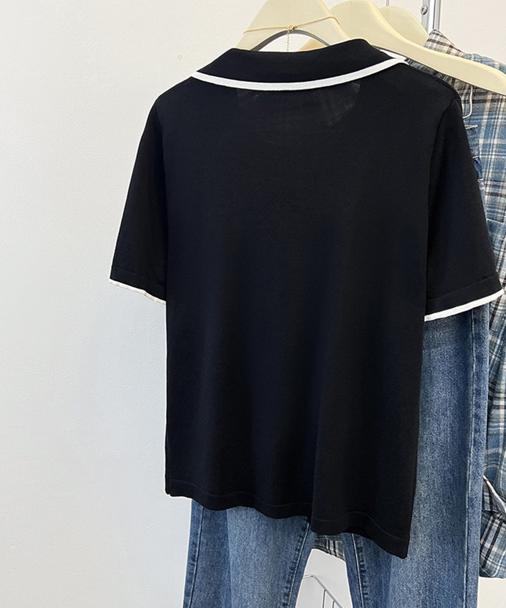 半袖 ポロシャツ レディース ニット夏服 詳細画像18