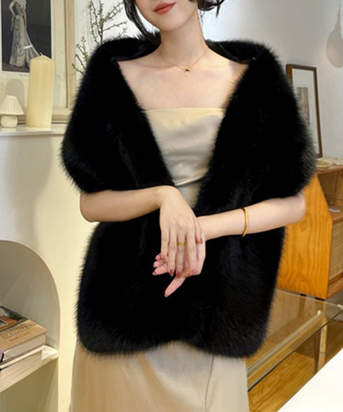 ふわふわファーショール 大判肩掛けケープ 厚手ファーストールレディース秋冬 ウェディングファーボレロ花嫁 パーティーストールショールきれいめ 暖かい肩掛け防風防寒 2YIDX-001