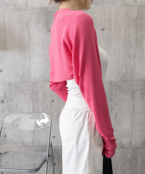 サマーカーディガン長袖ショート丈 ボレロ レディース クロップド丈 リブニットカーディガン 冷感タッチ 夏トップス 紫外線対策 サマーニット カジュアル おしゃれ 2YIGULI-017