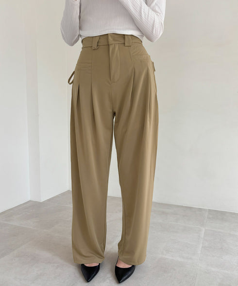 ワイドパンツレディースハイウエスト韓国風 イージーパンツ 体型カバー おしゃれロングパンツ ストリート ゆったり カジュアル ボトムス タック入り スラックス無地 2YIGULI-022