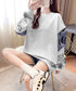 トレーナー レディース おしゃれtシャツ ロゴトレーナー長袖 ビッグtシャツ 袖ジッパー オーバーサイズロンt クルーネック 体型カバートップス 着やせ 薄手春服 2YIGULI-028