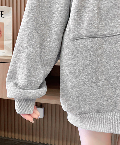 ジップアップパーカー 裏微起毛スウェット あったかトレーナー長袖 レディース ゆったり バイカラーパーカーフリース カジュアルトップス 羽織り ライトアウター秋冬 2YIGULI-033