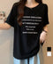 ロゴtシャツ 半袖 サマートップス韓国風 英字ロゴカットソー ラウンドネック 着やせプルオーバー おしゃれカットソー 体型カバートップス 大人カジュアル Tシャツ 2YIKE-003