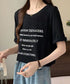 ロゴtシャツ 半袖 サマートップス韓国風 英字ロゴカットソー ラウンドネック 着やせプルオーバー おしゃれカットソー 体型カバートップス 大人カジュアル Tシャツ 2YIKE-003