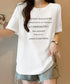 ロゴtシャツ 半袖 サマートップス韓国風 英字ロゴカットソー ラウンドネック 着やせプルオーバー おしゃれカットソー 体型カバートップス 大人カジュアル Tシャツ 2YIKE-003