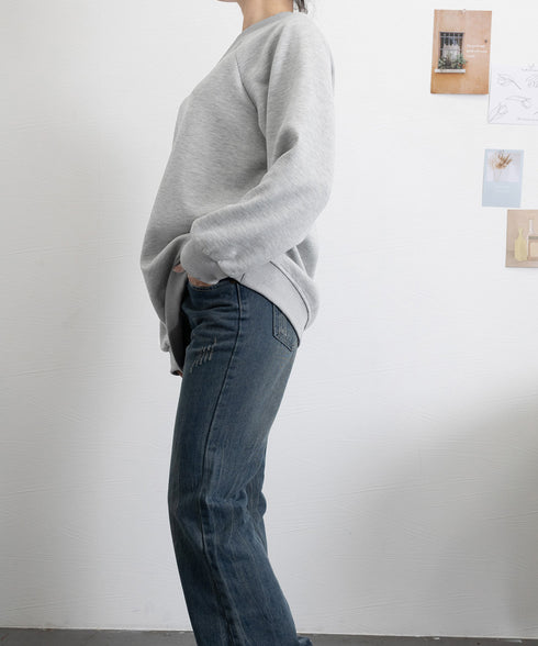 ワンショルダースウェットレディース韓国風 トレーナー レディース カジュアル 長袖プルオーバー 着やせトップス 体型カバー 肩出しロングtシャツ アンシンメトリー 2YIKE-004