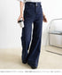 フレアデニムパンツ ハイウエスト美脚脚長 ブーツカットパンツ レディース 韓国風ジーンズ カジュアルジーパン 着やせ セミフレアパンツ ストレートデニム体型カバー 2YIKE-005