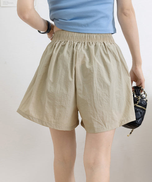 カーゴパンツレディースショートパンツ春夏 ハイウエストキュロットパンツ 涼しい 美脚脚長 イージーパンツ楽ちん おしゃれ カジュアルショーパン 着やせ短パン韓国風 2YIKE-006