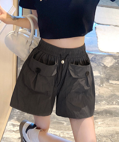 カーゴパンツレディースショートパンツ春夏 ハイウエストキュロットパンツ 涼しい 美脚脚長 イージーパンツ楽ちん おしゃれ カジュアルショーパン 着やせ短パン韓国風 2YIKE-006