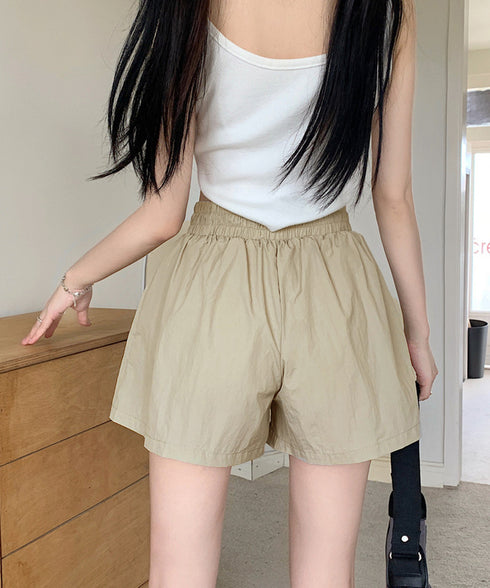 カーゴパンツレディースショートパンツ春夏 ハイウエストキュロットパンツ 涼しい 美脚脚長 イージーパンツ楽ちん おしゃれ カジュアルショーパン 着やせ短パン韓国風 2YIKE-006