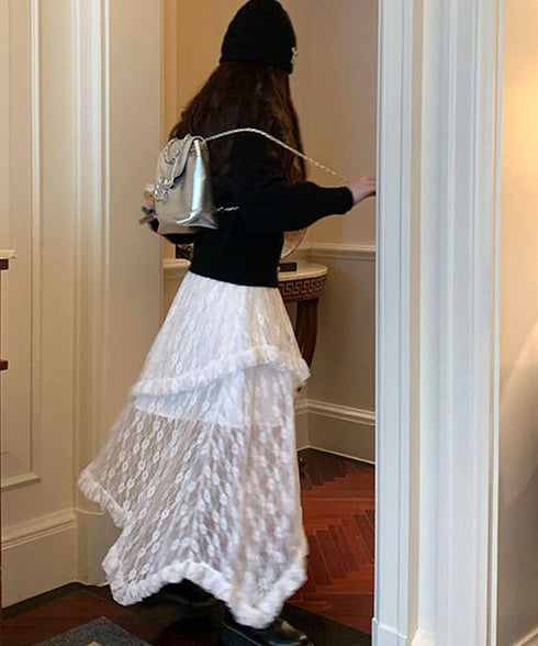 リボンニットカーディガンパールボタン無地 ニットセーターレディース クルーネック デザインニット ガーリーきれいめフェミニン秋服 韓国風 大人可愛いニットトップス 2YIKE-008