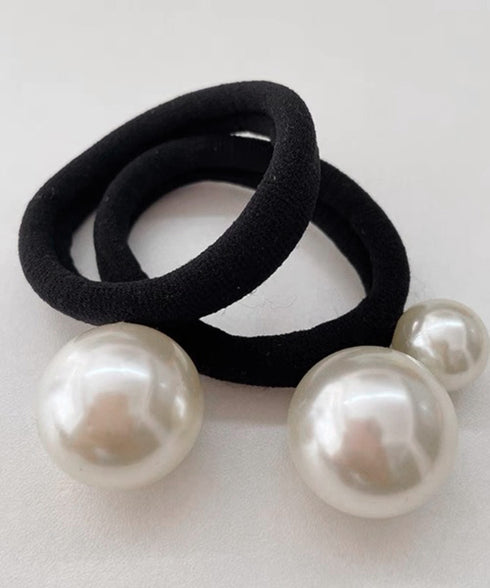 パールヘアゴム 韓国風 ヘアアクセサリー 大人可愛いヘアゴム 跡がつかない プチプラヘアアクセサリー おしゃれフェイクパール髪ゴム上品清楚 簡単ヘアアレンジグッズ 2YIQING-001