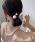 パールヘアゴム 韓国風 ヘアアクセサリー 大人可愛いヘアゴム 跡がつかない プチプラヘアアクセサリー おしゃれフェイクパール髪ゴム上品清楚 簡単ヘアアレンジグッズ 2YIQING-001