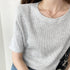 tシャツ レディース半袖ワッフルTシャツ ラウンドネック ベーシックtシャツ 韓国ファッション カットソー シンプル 無地 大人気tシャツ白黒 夏トップスおしゃれ 2YTONG-002