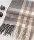 チェック柄マフラーレディース大判ストール 暖かいカシミヤ風マフラー リバーシブルフリンジマフラー大人可愛い ストライプ柄ひざ掛け秋冬肩掛け ネックウォーマー韓国風 2YUEQIAO-003