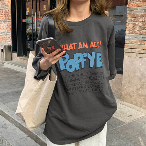 ロゴTシャツ レディース半袖ゆるtシャツ トップス ルーズ 英字ロゴ ロングTシャツ 着やせ 体型カバー プリントTシャツ 半袖 オルチャン 韓国ファッション夏服 2YUEYH-001