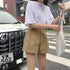 ハイウエスト ショートパンツ レディース Aライン 無地 ショーパン 短パン 韓国ファッション 美脚脚長 ホットパンツ ベーシック着やせパンツ 20代30代40代 2YUEYH-005