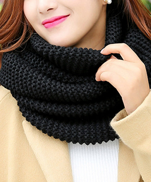 ニットスヌード あったかネックウォーマー レディース襟巻き ロングニットマフラー 保温 ざっくり編み ネックカバー メンズ 厚手スヌード 二重巻き 秋冬防寒グッズ 2ZHONGYU-001