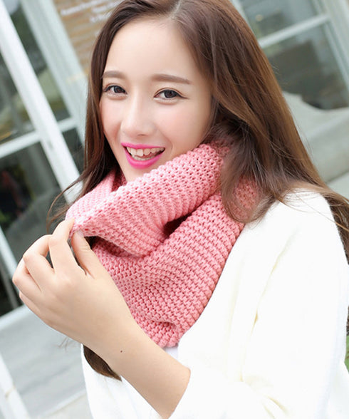 ニットスヌード あったかネックウォーマー レディース襟巻き ロングニットマフラー 保温 ざっくり編み ネックカバー メンズ 厚手スヌード 二重巻き 秋冬防寒グッズ 2ZHONGYU-001