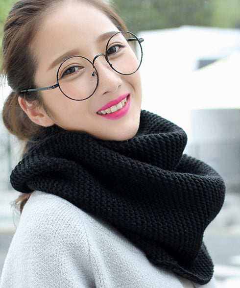 ニットスヌード あったかネックウォーマー レディース襟巻き ロングニットマフラー 保温 ざっくり編み ネックカバー メンズ 厚手スヌード 二重巻き 秋冬防寒グッズ 2ZHONGYU-001