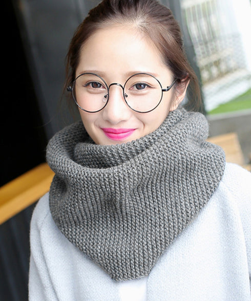 ニットスヌード あったかネックウォーマー レディース襟巻き ロングニットマフラー 保温 ざっくり編み ネックカバー メンズ 厚手スヌード 二重巻き 秋冬防寒グッズ 2ZHONGYU-001