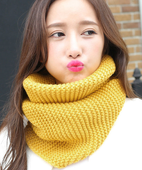 ニットスヌード あったかネックウォーマー レディース襟巻き ロングニットマフラー 保温 ざっくり編み ネックカバー メンズ 厚手スヌード 二重巻き 秋冬防寒グッズ 2ZHONGYU-001