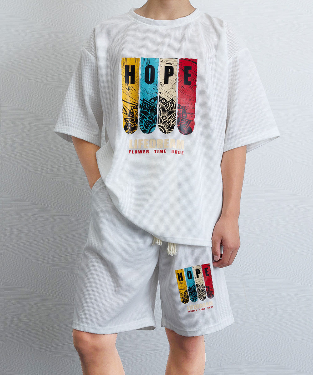 セットアップ メンズ カジュアル 夏服 ホワイト