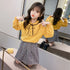 キッズ セットアップ 女の子 シャツ キッズ セットアップ 女の子 シャツ スカート 2点セット 長袖 おしゃれ カジュアル 秋冬 小学生 通学着 33AXL-004