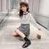 キッズ セットアップ 女の子 シャツ キッズ セットアップ 女の子 シャツ スカート 2点セット 長袖 おしゃれ カジュアル 秋冬 小学生 通学着 33AXL-004
