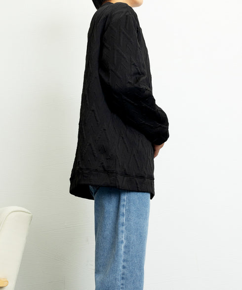 メンズTシャツ クルーネックスウェット メンズウェア プルオーバー かっこいい お洒落 ドロップショルダーtシャツ 無地エンボスロゴ 大人 カジュアル トップス 33NZ-012