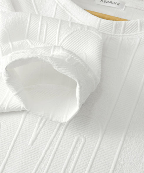 立体ロゴtシャツ 長袖 プルオーバー メンズ カジュアル ラウンドネック 無地 トップス エンボス加工 スウェット ゆったり カップルロンT おしゃれ 春秋服 33NZ-013