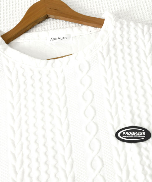 トレーナー 秋服 長袖 丸襟プルオーバー クルーネックカットソー メンズ ゆったり エンボス加工tシャツ 型押しスウェット かっこいい ルーズ カジュアルトップス 33NZ-015