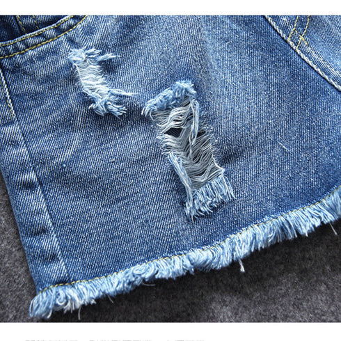 キッズ デニムパンツ 可愛い 新作 キッズ デニムパンツ 可愛い 新作 韓国子供 女の子 ダメージ ショートパンツ ファッション ジュニア 男の子 ボトムス 33ZTFS-005