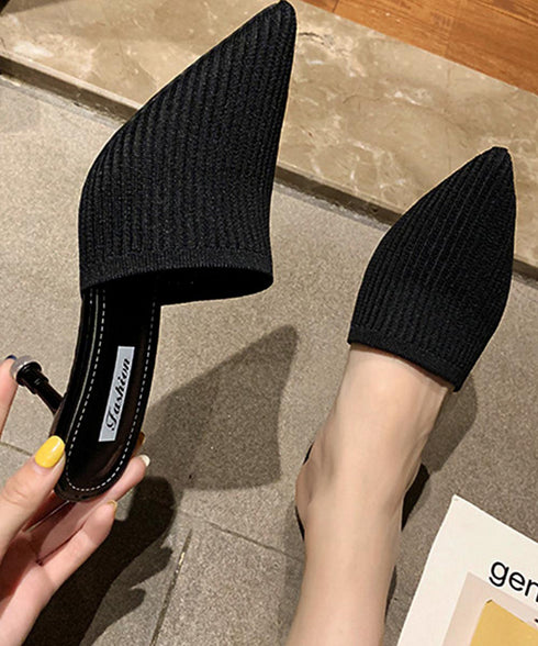 ミュールパンプスサンダル レディース ミュールパンプスサンダル レディース ヒールサンダル ポインテッドトゥ 靴 サボサンダル かかとなしパンプス 春夏 3MNIFEI-001